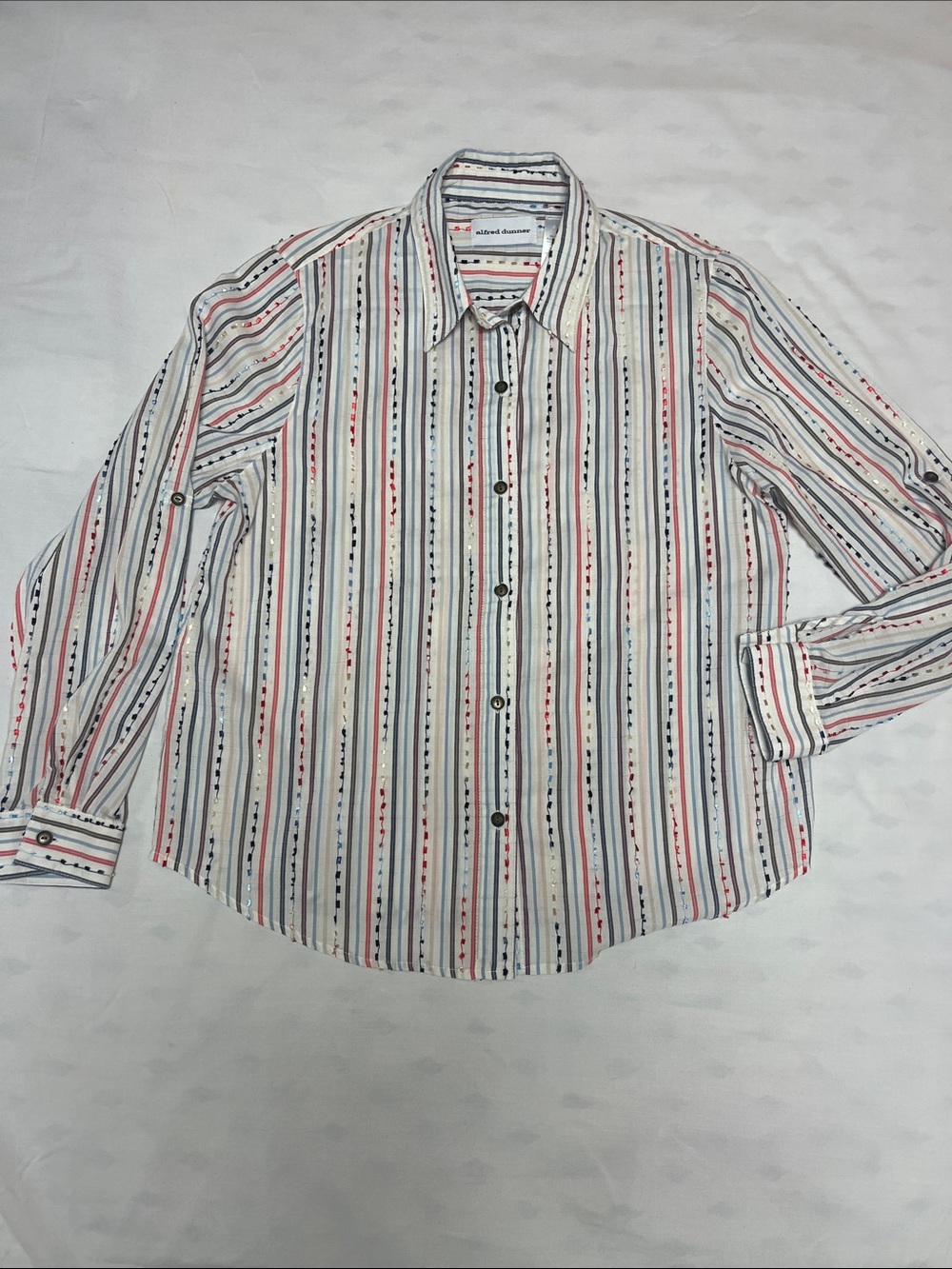 Women’s Multi-colored Striped Alfred Dunner Blouse